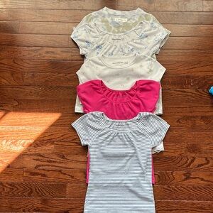 Abercrombie Kids Ribbed tee’s - Lot of 5.  Size 7/8.